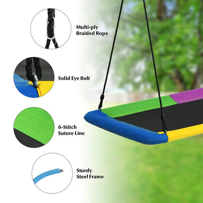 Extra-Large 60-Inch Tree Swing Platform  Heavy-Duty 700 lb Capacity for Kids & Adults