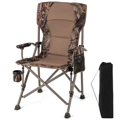 Heavy-Duty Lawn Chair  400 lb Capacity with Padded Armrests & Removable Covers