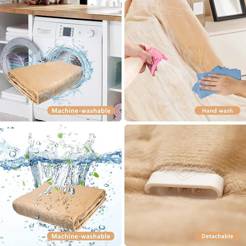 Royalcraft Electric Blanket King Size with Dual Control, 10 Heating Levels