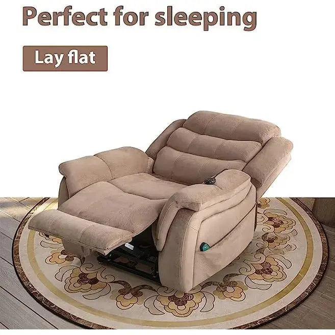 Lay-Flat Power Lift Recliner for Elderly  Therapeutic Massage & Heating Chair with Zero-Gravity Position