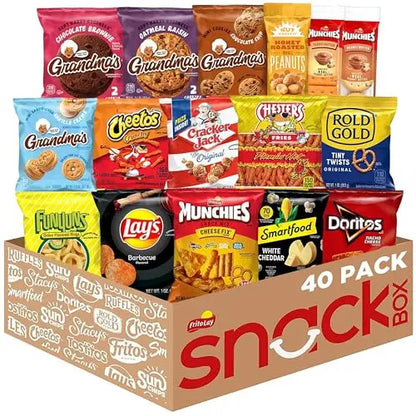 Frito-Lay Ultimate Snack Care Package: 40-Pack Variety of Chips, Cookies, & Crackers