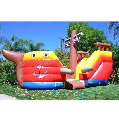 JumpOrange DuraLite Pirate Ship Inflatable Slide