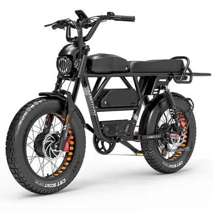 Lankeleisi X-Black Knight E-Mountain Bike  1000W Dual Motor Fat Tire eBike with 45Ah Battery