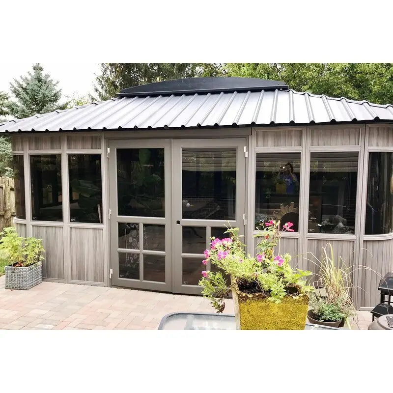 Colorado 17.5′ x 11.5′ Low-Maintenance Composite PVC Patio Gazebo