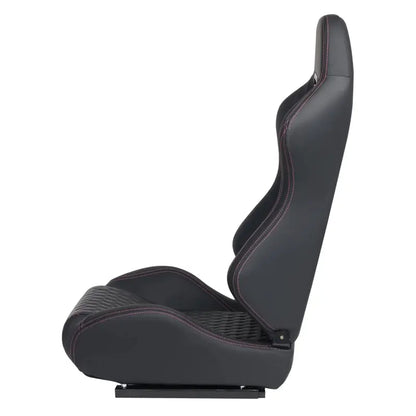 Premium Racing-Style Car Seat Set  Dual-Slider Design with Synthetic Suede Upholstery (Pair)