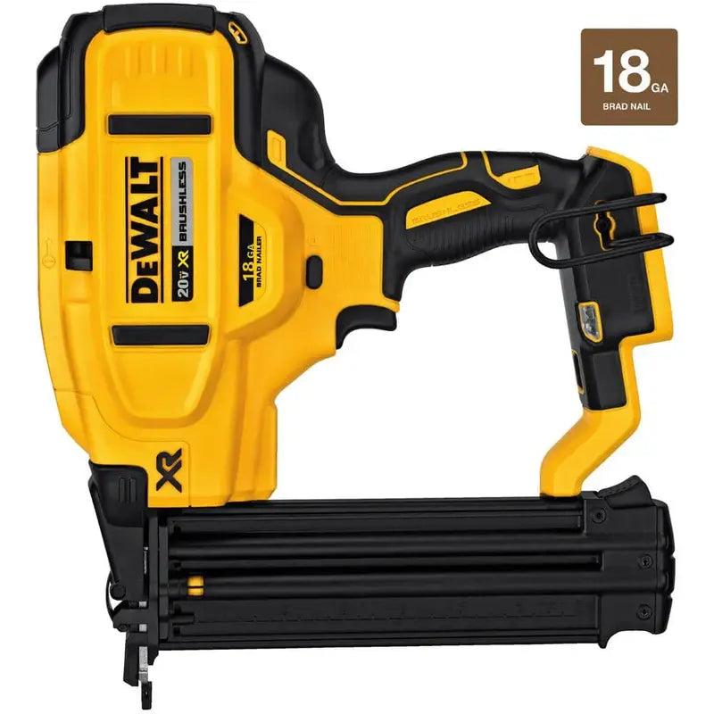 DEWALT 20V MAX XR Cordless Brad Nailer  Brushless Finish Nailing Tool (Bare Tool)