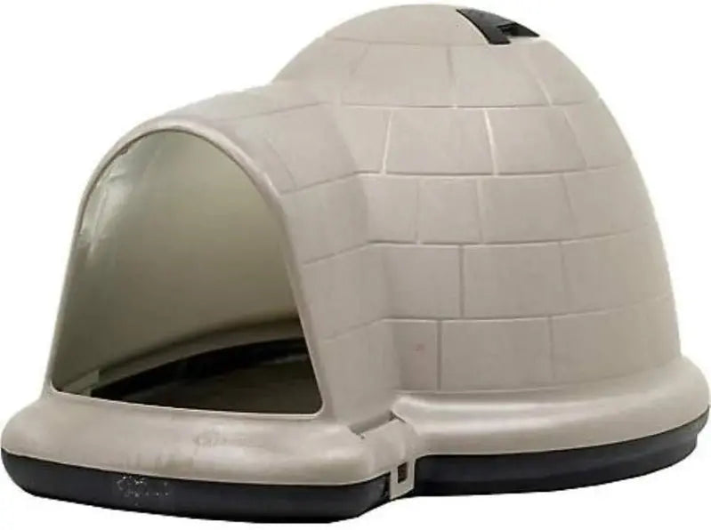 Petmate Indigo Igloo Dog Shelter  Sustainable, USA-Made Outdoor Kennel Using Recycled Materials