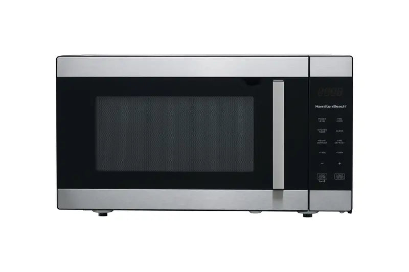 Hamilton Beach 1.6 Cu Ft Full-Size Microwave  1100W, Sensor Cook, LED Display, Stainless Steel Finish