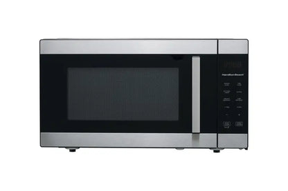Hamilton Beach 1.6 Cu Ft Full-Size Microwave  1100W, Sensor Cook, LED Display, Stainless Steel Finish