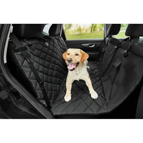 Frisco Water-Resistant Quilted Hammock Car Seat Cover  Black, Regular Size