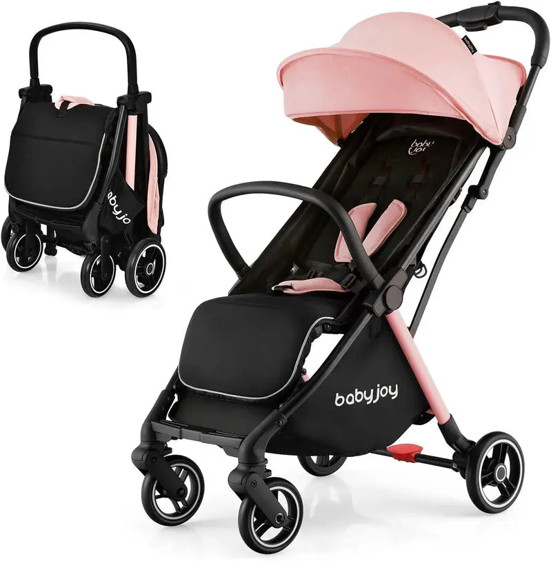 Compact Airplane-Approved Travel Stroller  Lightweight Foldable Design for Infants & Toddlers