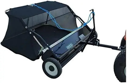 Yard Tuff 42″ Tow-Style Lawn Sweeper, Adjustable Brush Height, Mesh Bag, Steel Construction