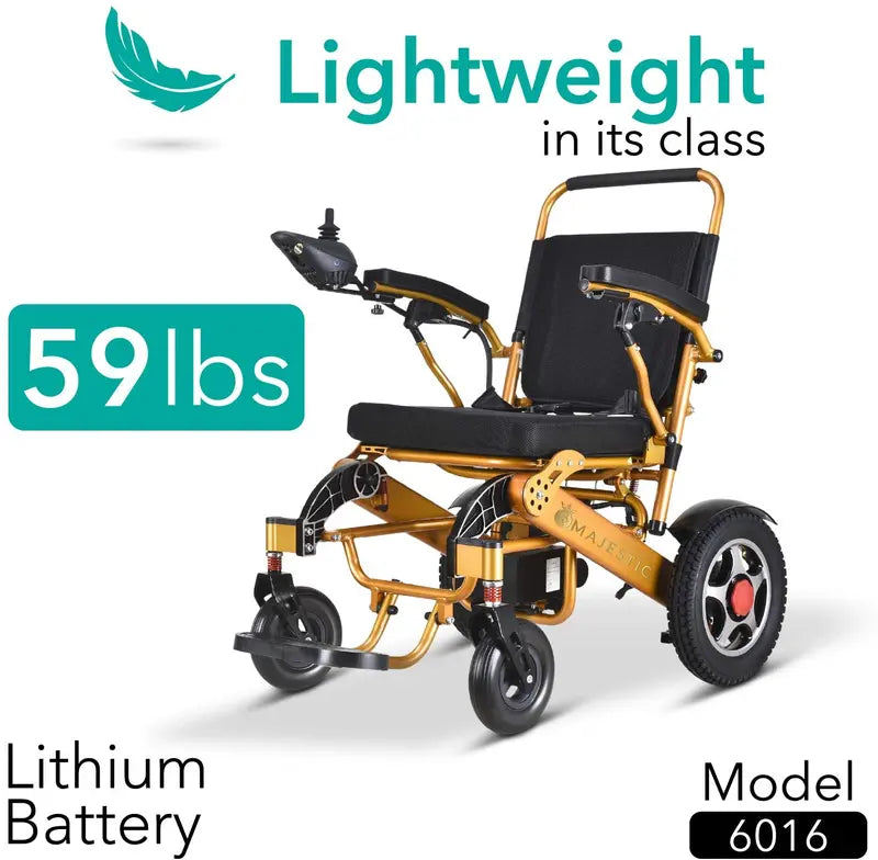 2020 Lightweight Foldable Electric Wheelchair for Travel — Aviation-Safe, Wide-Seat Motorized Mobility Scooter