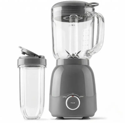 Compact 600W Multi-Function Blender Set  48oz Pitcher + 16oz Travel Cup