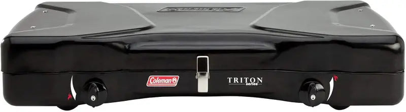 Coleman Triton 2-Burner Portable Camping Stove  Wind-Resistant Cooktop with Adjustable Flame Control