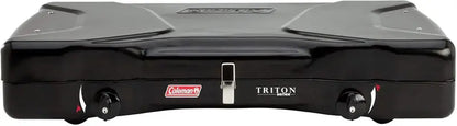 Coleman Triton 2-Burner Portable Camping Stove  Wind-Resistant Cooktop with Adjustable Flame Control
