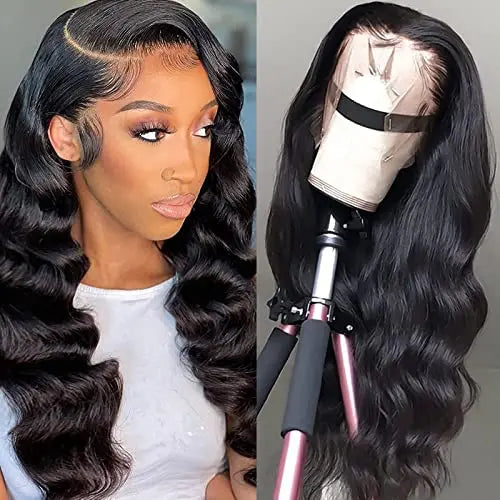 SENSAIRUITE 20¡å Natural Color Pre-Plucked Human Hair Lace Front Wig with Baby Hair, 180 Density, 13¡Á4 Lace