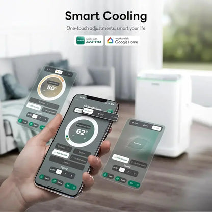 ZAFRO 8,000 BTU Portable Air Conditioner with 4-Mode Operation & Rapid Cooling