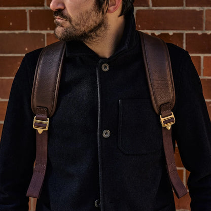 Leather Backpack - Brown