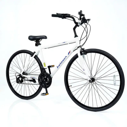 18-Speed Hybrid Commuter Bike  700C Wheels, Shimano Drivetrain, Urban Ready