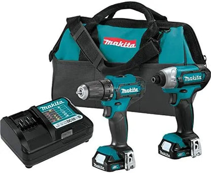 Makita CT232 CXT 12V 1.5Ah Lithium-Ion Cordless Drill & Impact Driver Combo Kit