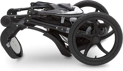 Classic Grey Jogging Stroller  All-Terrain Pushchair with Smooth Suspension & Adjustable Handle