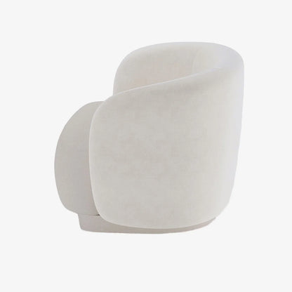 Fauteuil en tissu beige Victoria