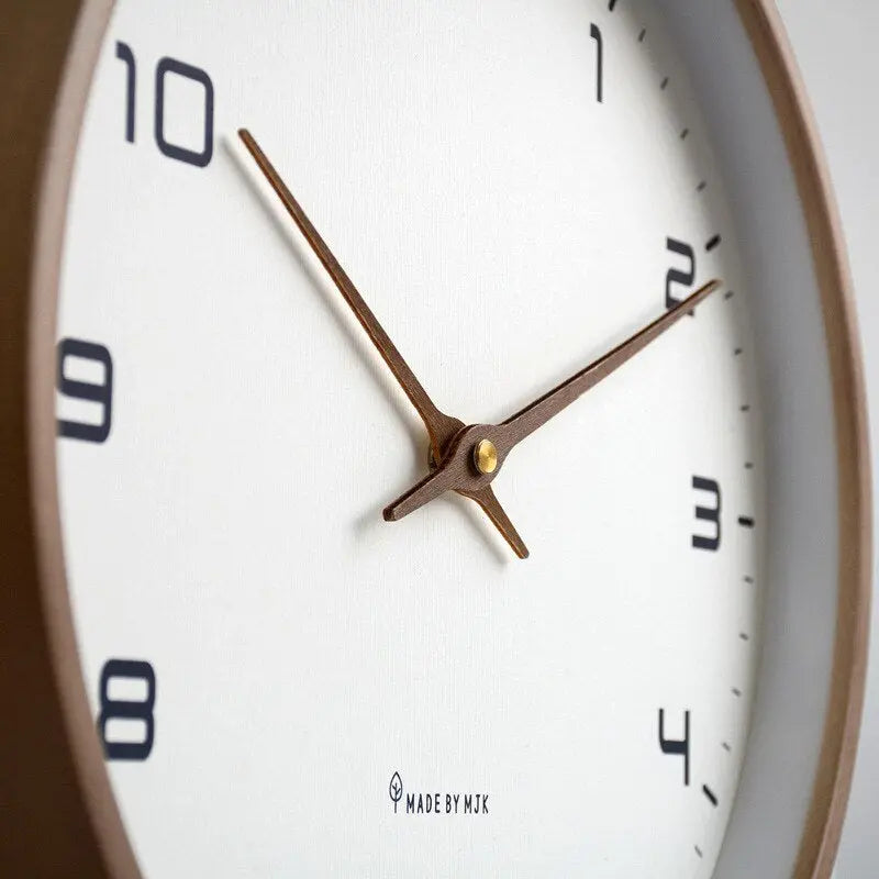 Nordic Wall Clock  Clean Analog Timepiece for Modern Interiors
