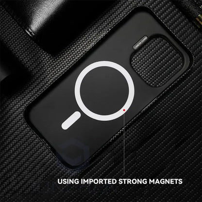 MagSafe-Compatible iPhone Case with Alloy Mount Bracket & 3D Texture Relief