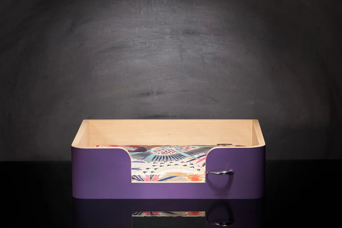 « Drôle de Panier » pour chien - Mauve Campanule