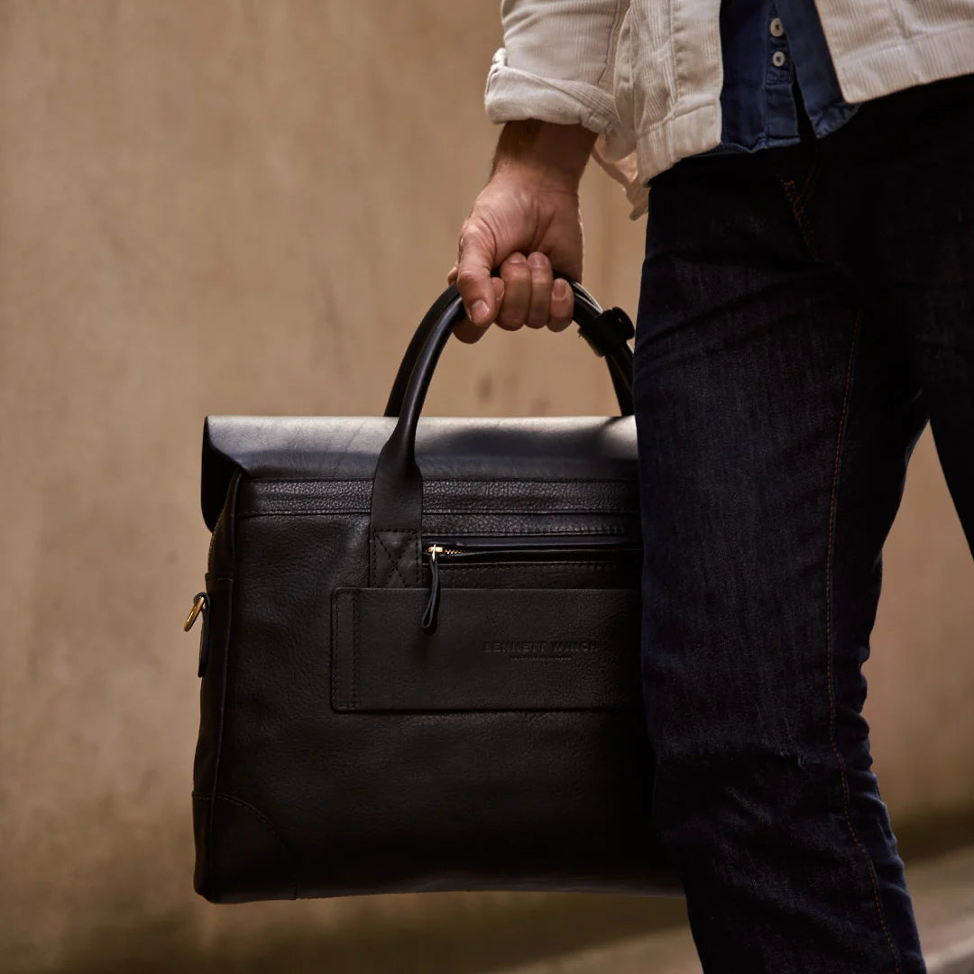 Leather Brief - Black