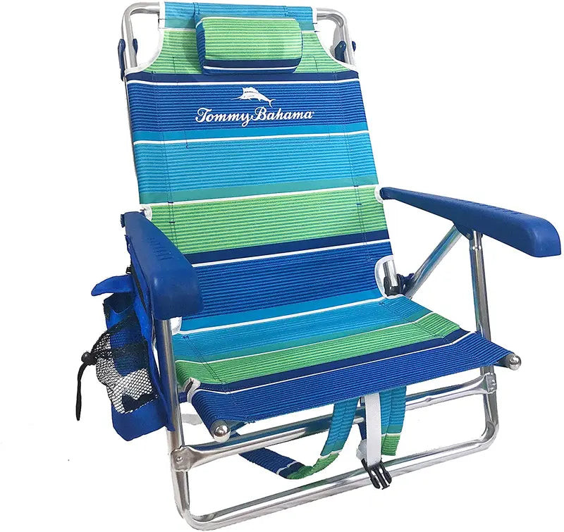 Dual Backpack Beach Chairs  Compact Folding Design with Towel Bar & Integrated Storage Pouch