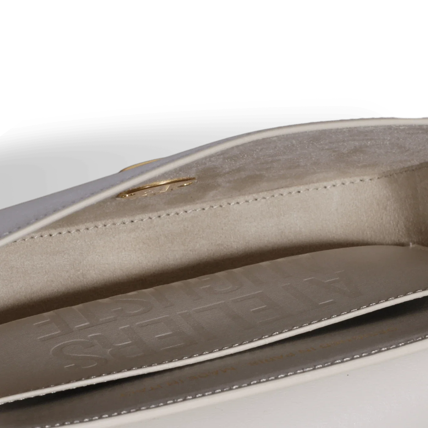 Monceau Baguette - Cuir Box Blanc Cassé