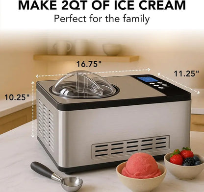 Whynter ICR-300SS Compressor-Powered Rolled Ice Cream Maker  0.5-Quart Stainless Steel Unit