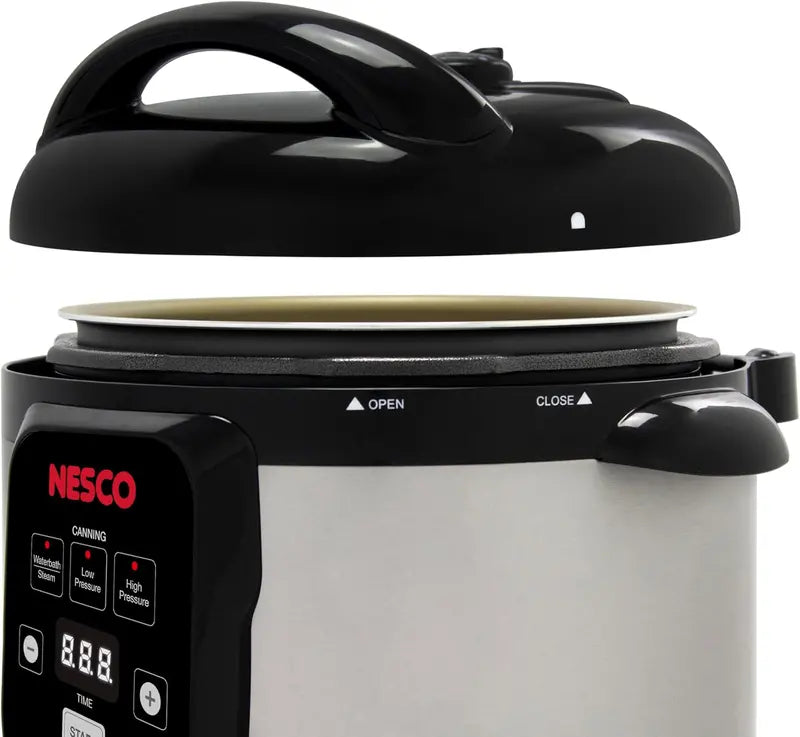 Nesco NPC-9 Electric Pressure Canner & Cooker  9.5 Qt Stainless Steel Smart Canning System