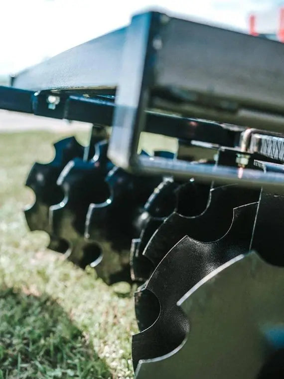 2025 Titan Distributors Notched Disc Harrow  4-Foot Pull-Behind Attachment for ATV/UTV (2-Inch Hitch, NO250072)