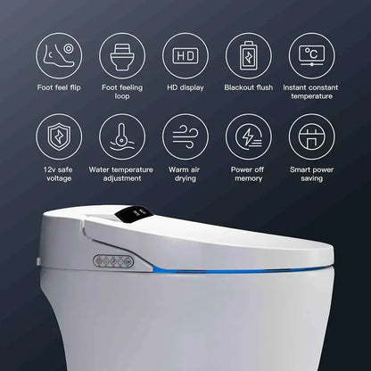 XEK Smart Bidet Toilet  All-in-One One-Piece Intelligent Toilet with Integrated Wash Functions