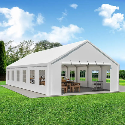 20′ x 40′ Commercial-Grade Party Tent  Waterproof Event Shelter with Zippered Door, Removable Sidewalls & Storage Bags