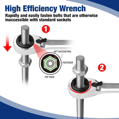 WORKPRO 7-Piece Reversible 3-in-1 Ratchet Wrench Kit