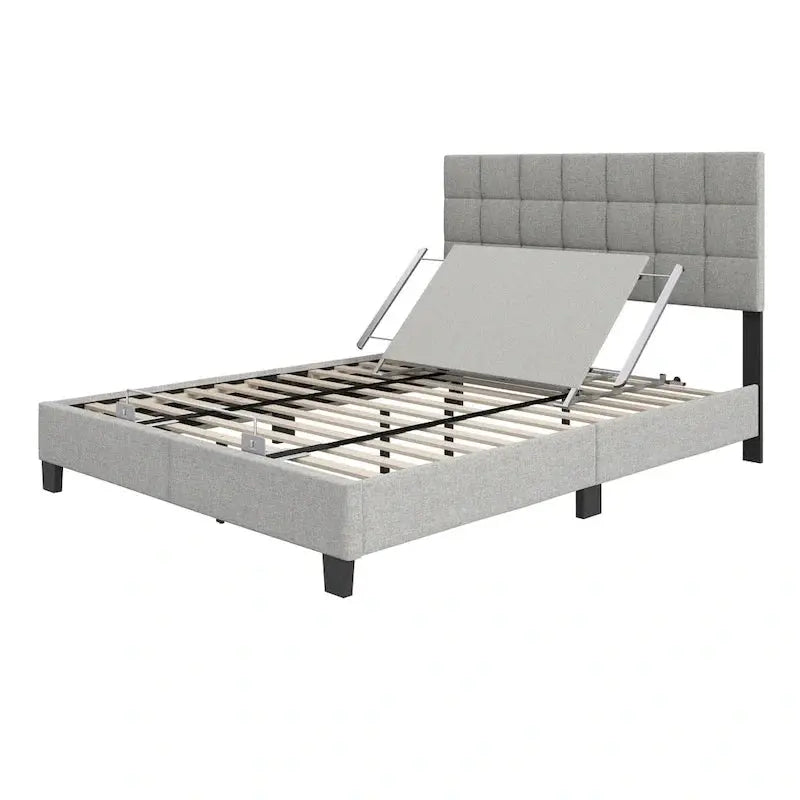 Lightweight Adjustable Power Base Kit  Wireless Remote-Controlled Bed Frame with Heavy-Duty Support and Quick Setup