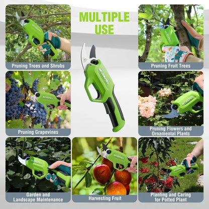 WORKPRO 7.2V Cordless Pruning Shears  0.8″ Cutting Capacity, Rechargeable
