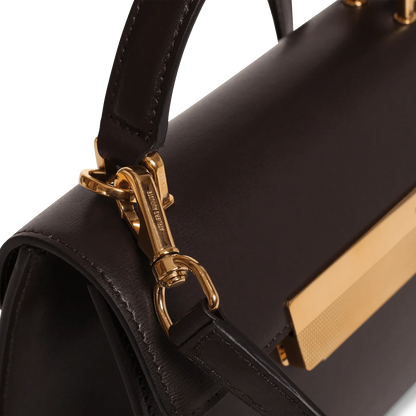 Mini Capucine - Cuir Box Chocolat