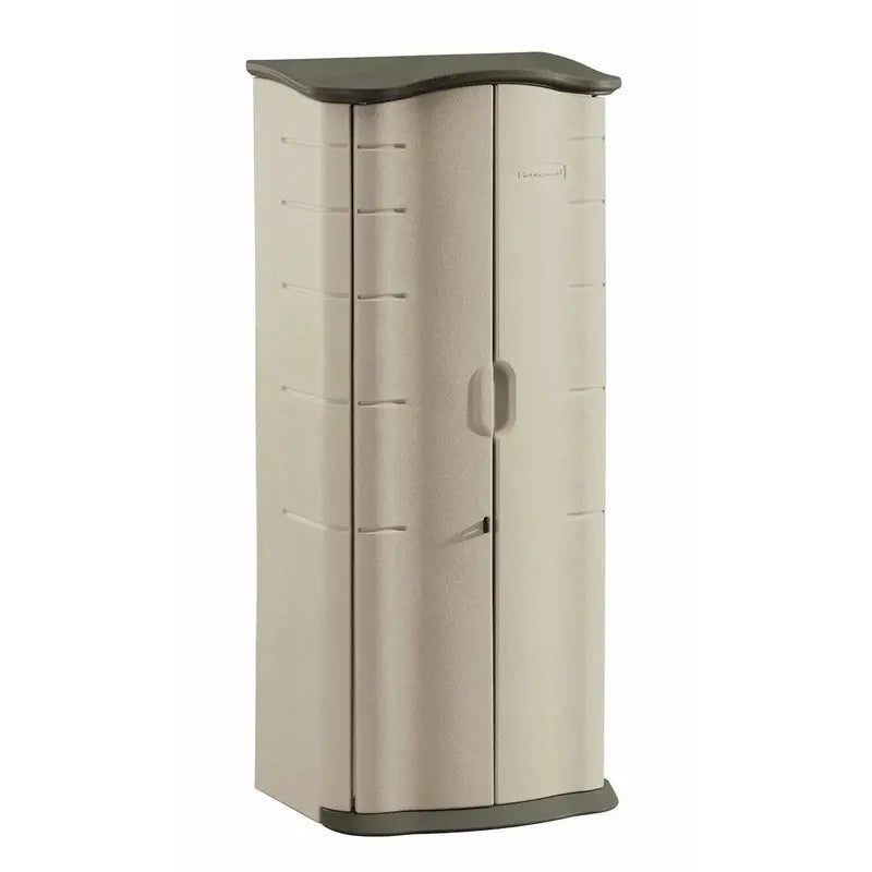 Rubbermaid Vertical Resin Outdoor Storage Shed  Weather-Resistant Design
