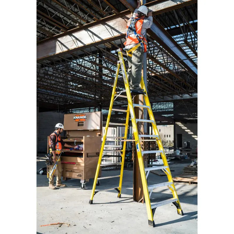 Podium 8-ft Fiberglass 375-lb Type IAA Step Ladder