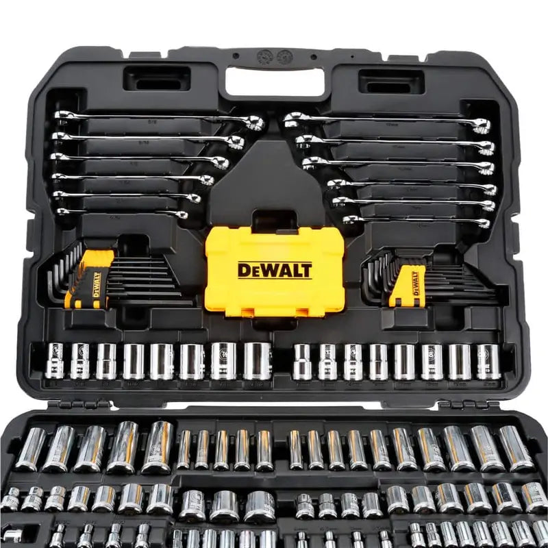 DEWALT 1/4 in., 3/8 in. and 1⁄2 in. Drive Polished Chrome Mechanics Tool Set (168-Piece) DWMT73803