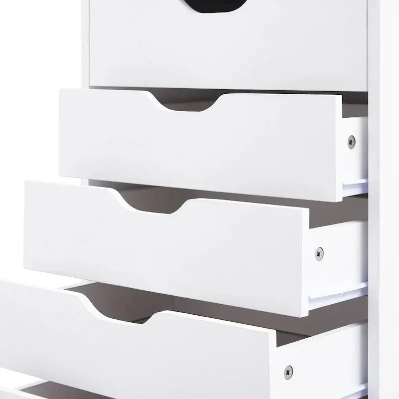 Wooden Lateral File Cabinet  Mobile Office Storage Unit with Locking Drawers