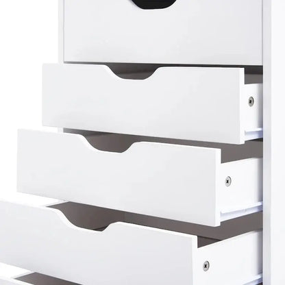 Wooden Lateral File Cabinet  Mobile Office Storage Unit with Locking Drawers