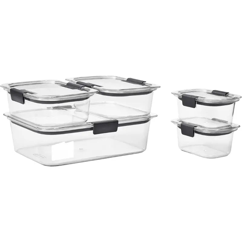 Airtight Meal Prep Containers with Secure Lids for Fresh Food Storage