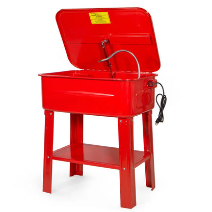 20-Gallon Industrial Parts Cleaner with General-Purpose Solvent Pump System