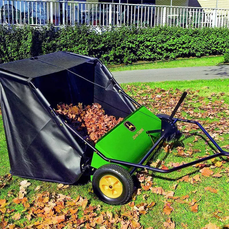 Agri-Fab 42-Inch Tow-Behind Lawn Sweeper  24-Cubic-Foot Capacity for Efficient Yard Cleanup